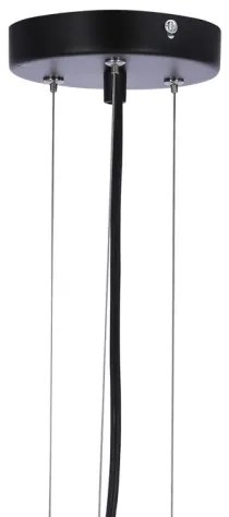 Lampadario a sospensione con filo CALDERA 3xE27/60W/230V nero