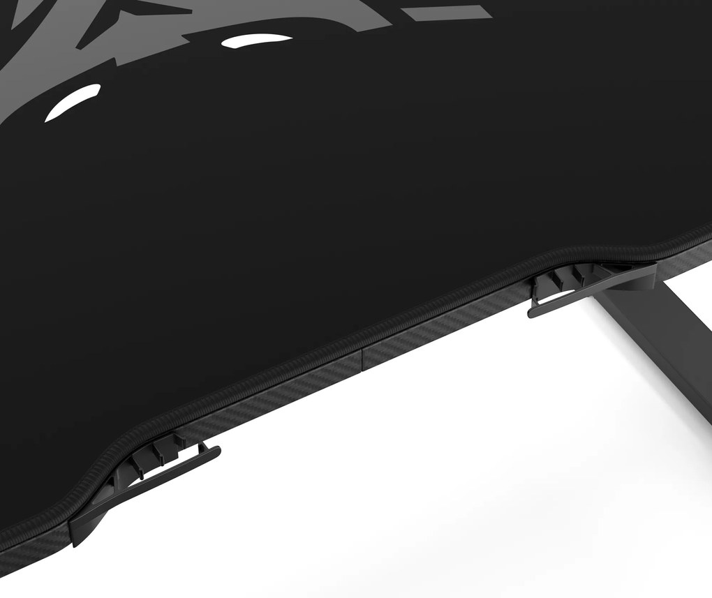 Scrivania Regolabile in Altezza Diablo X-Tensio 1600 Nero
