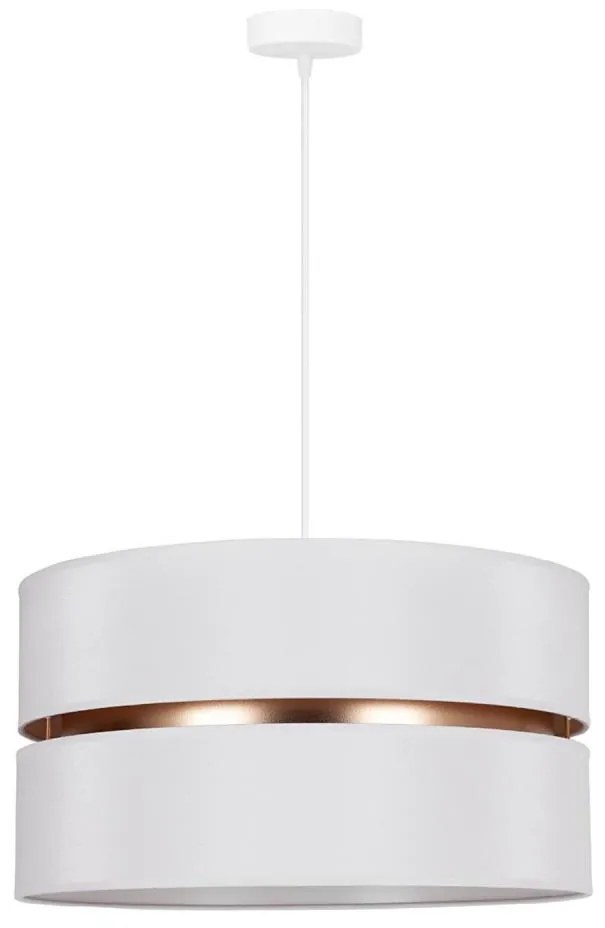 Duolla - Lampadario a sospensione con filo DUO 1xE27/15W/230V diametro 40 cm bianco/oro
