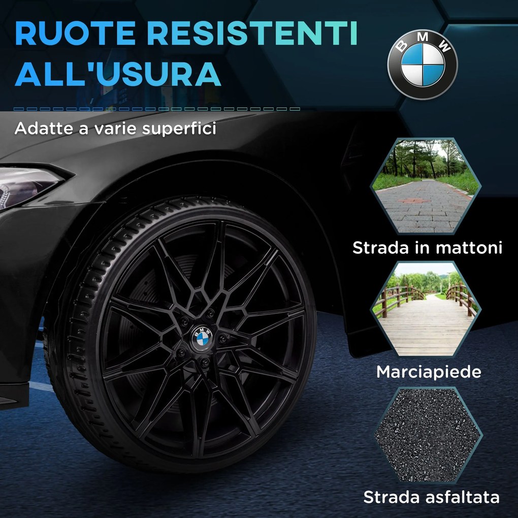 Macchina Elettrica per Bambini Licenza BMW M4 con Telecomando Nero...
