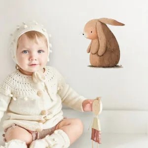 Coniglietto - adesivo per bambini | Inspio