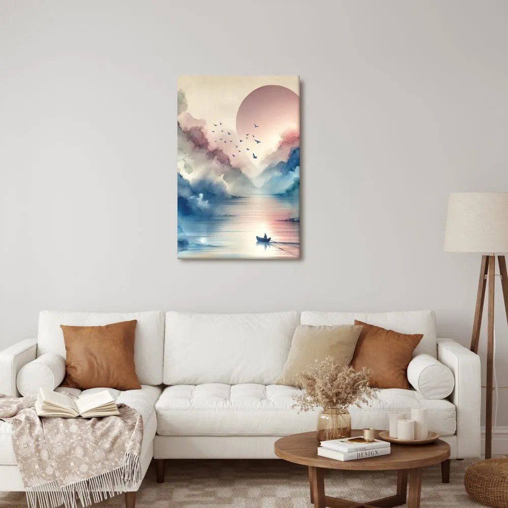 Quadro su tela – Montagne nebbiose