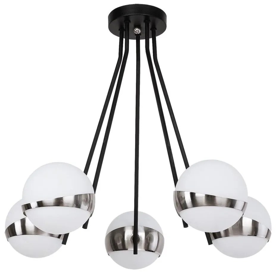 Jupiter 1715 - Lampadario a sospensione con supporto rigido ELFA 5xE14/40W/230V cromo