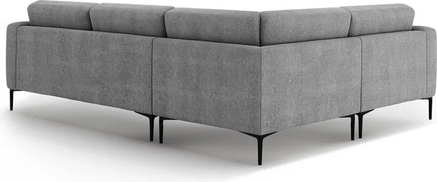 Divano angolare grigio (con penisola a sinistra/a L) Bemy – Micadoni