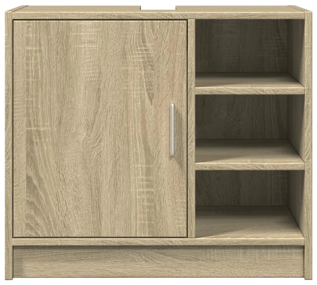 Mobile lavabo rovere sonoma 63x29x55 cm legno multistrato