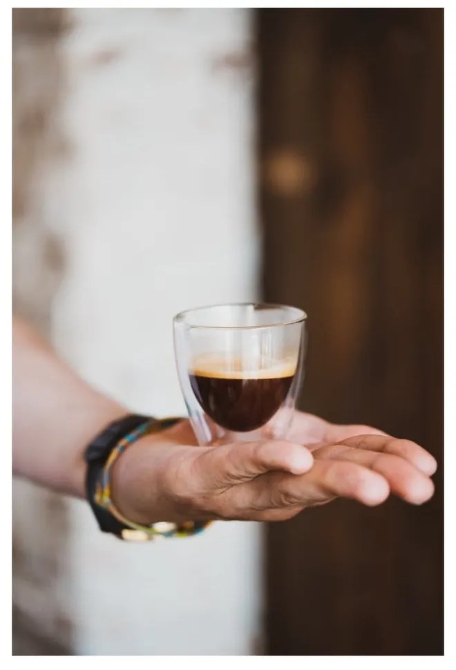 Set di 2 bicchieri a doppia parete Ronny Espresso, 80 ml - Vialli Design