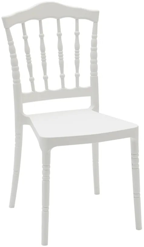 Set sedie CHIAVARINA lavorate in polipropilene bianco