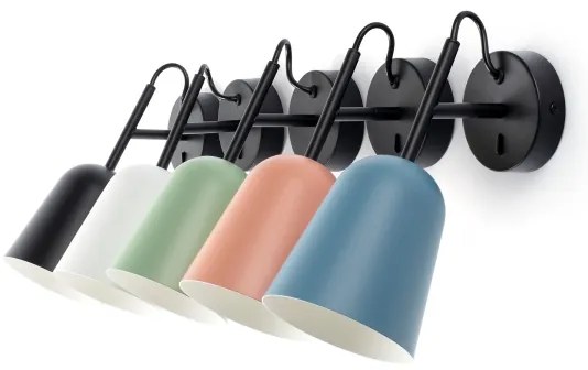 FARO 28258 - Applique STUDIO 1xE14/8W/230V bianco/nero