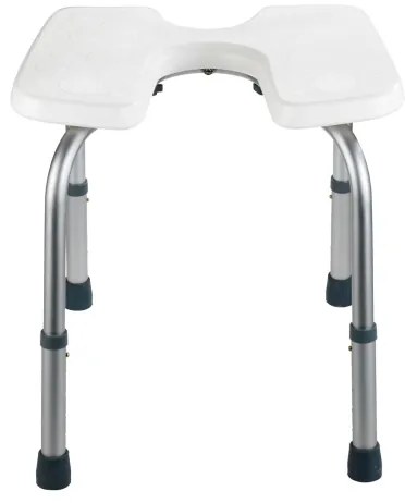 WENKO 206051100-Sgabello SECURA 46x53,5 cm bianco/argento