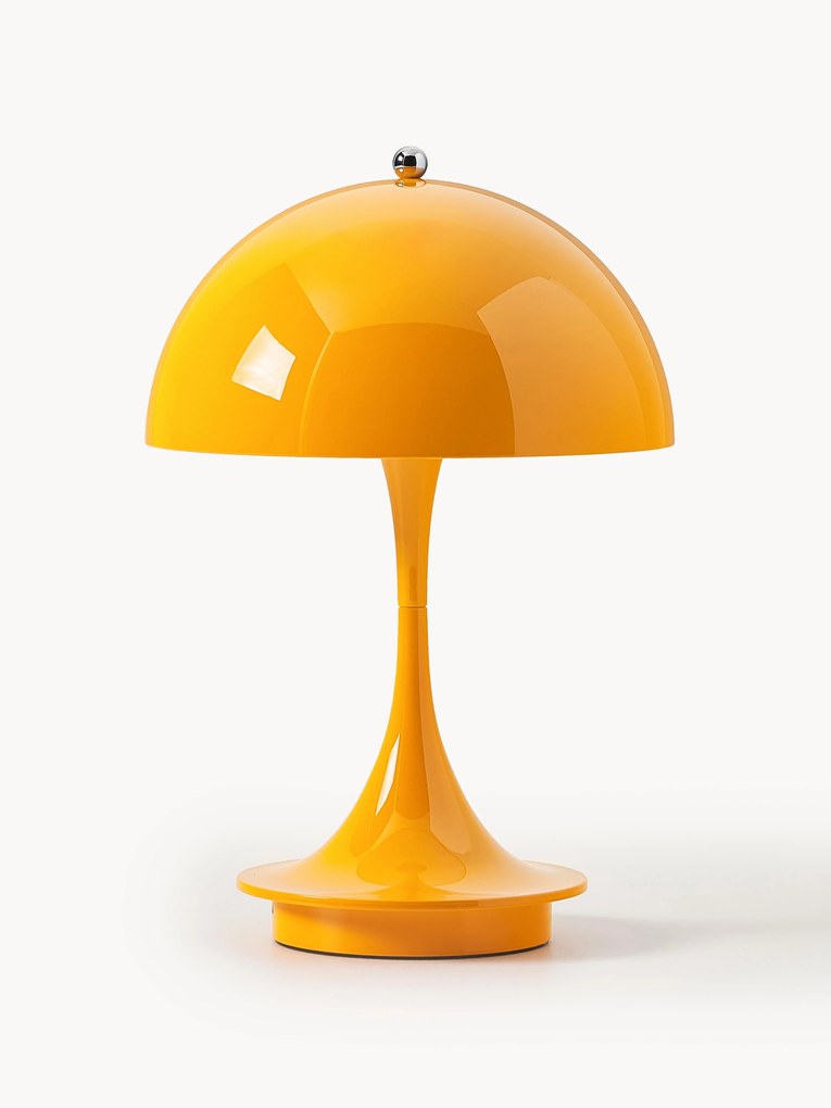 Lampada da tavolo portatile a LED con luce regolabile Panthella, alt. 24 cm, design Verner Panton