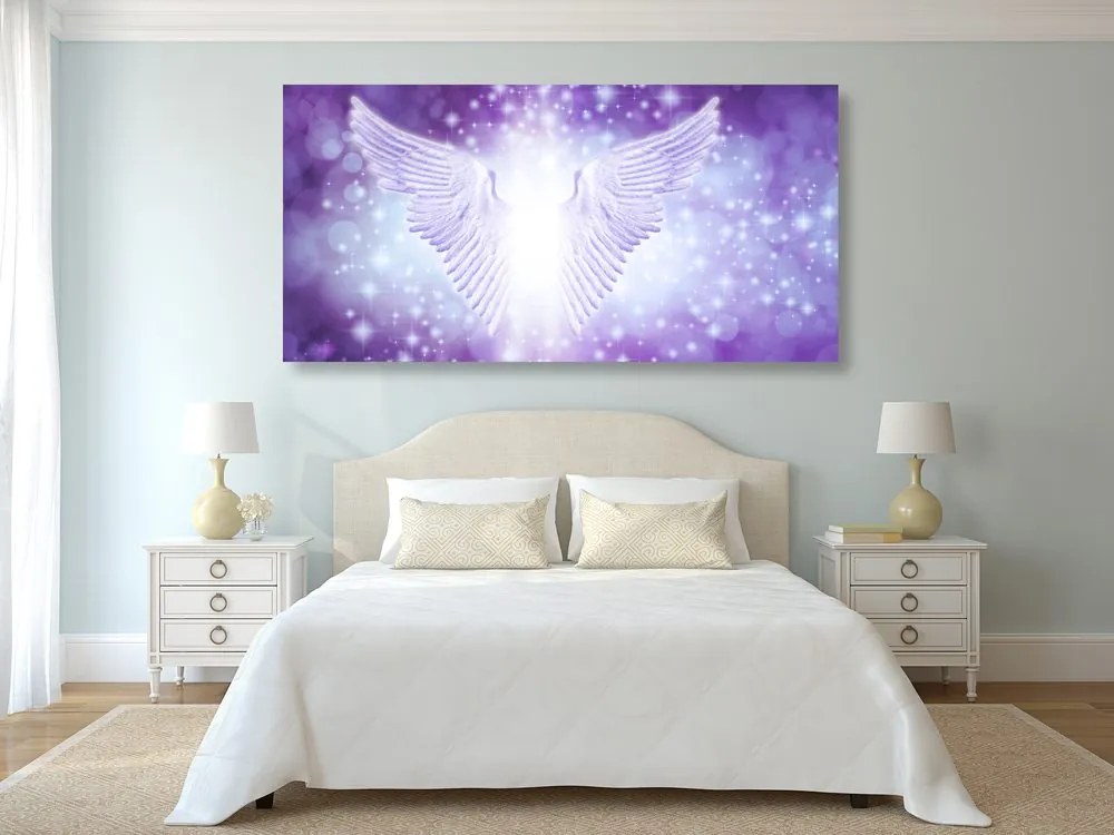 Quadro su tela – Ali con elementi astratti