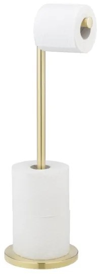 WENKO 25791100 - Porta rotolo per carta igienica 21x55 cm oro/argento