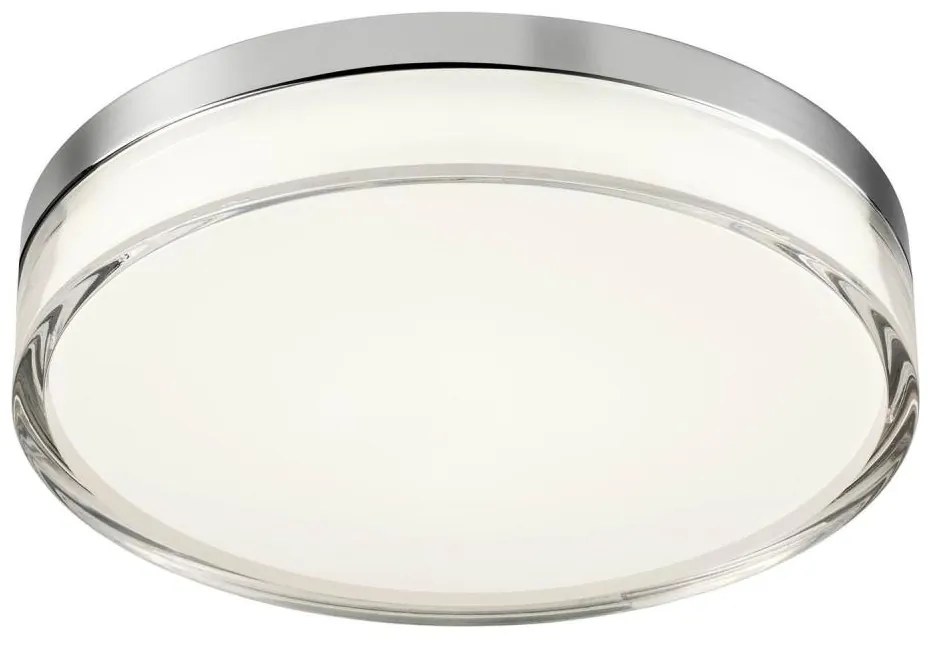 Redo 01-3728 - Plafoniera LED FRISBI LED/18W/230V 3000/4000K IP44 cromo