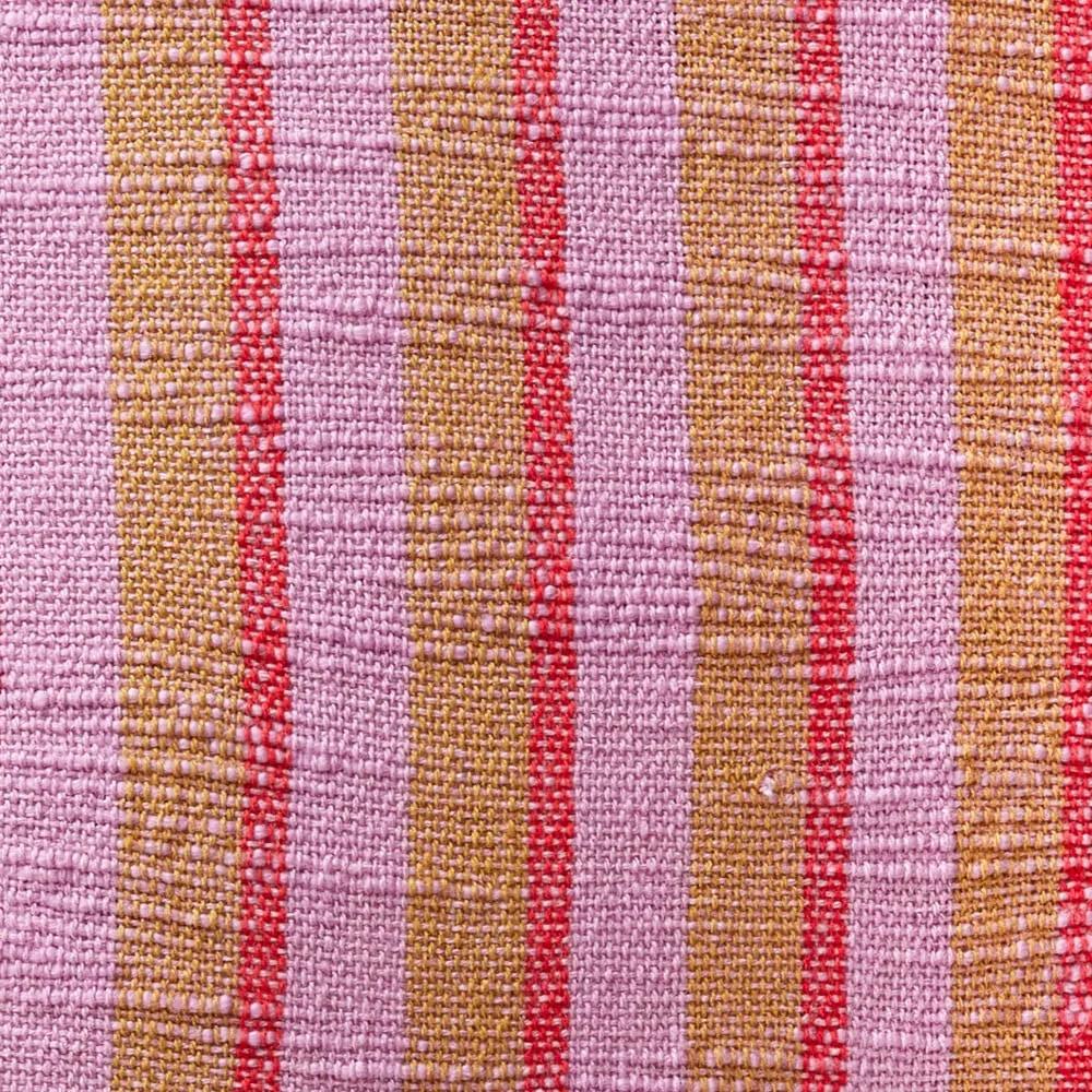 Cuscino in cotone rosa-marrone Rita, 50 x 50 cm - Hübsch