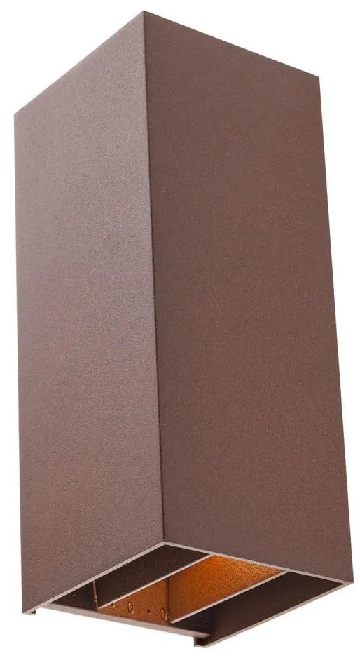 Redo 90637 - Lampada LED da esterno SONNY 2xLED/5W/230V 2200/4000K IP54 marrone