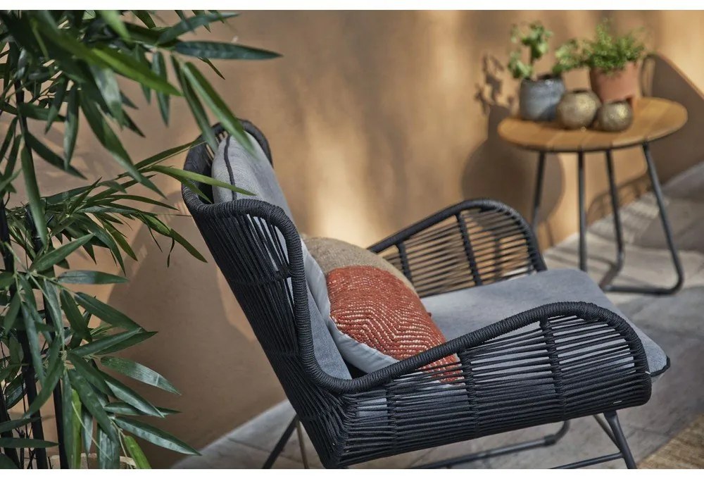 Sedia da giardino nera Grace - Exotan