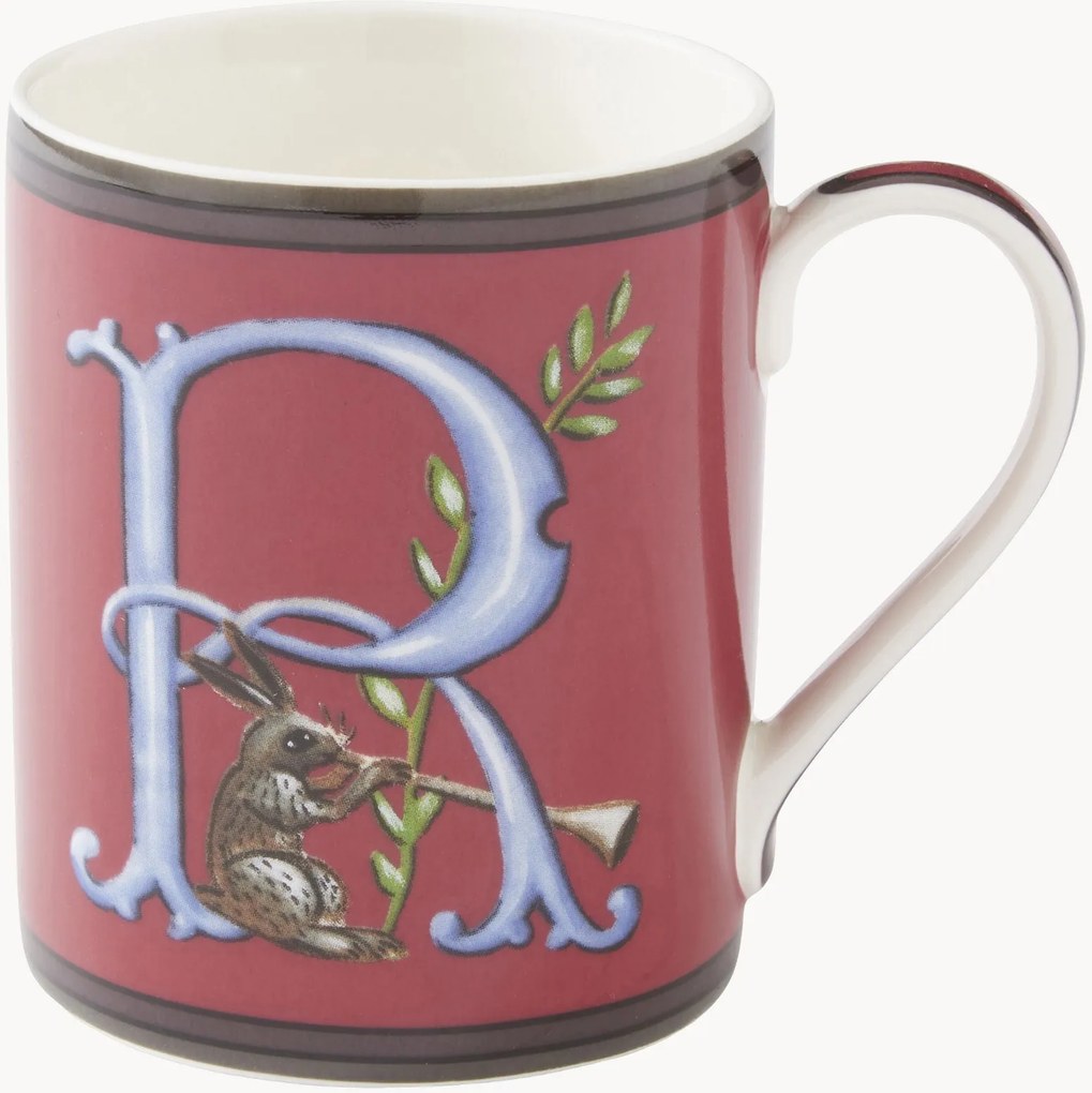 Tazza in Fine China Alphabet A