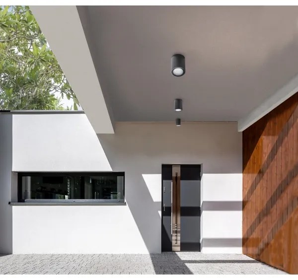 Azzardo AZ4216 - Plafoniera da esterno PAPIKO 1xGU10/50W/230V IP65 nero