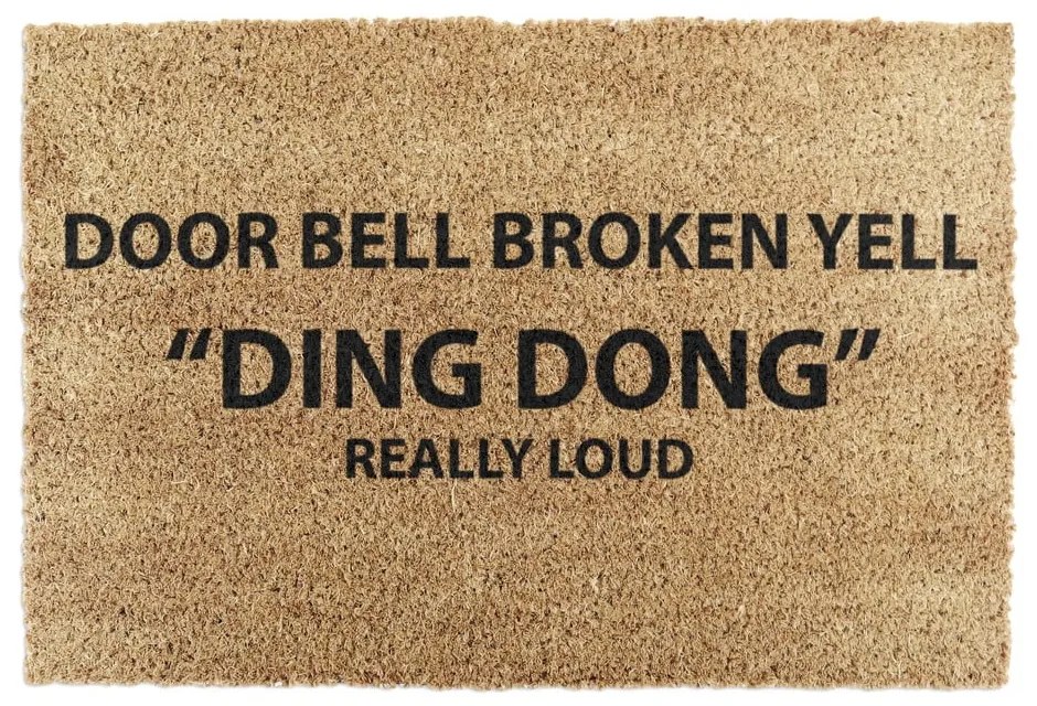 Zerbino in cocco 40x60 cm Yell Ding Dong - Artsy Doormats