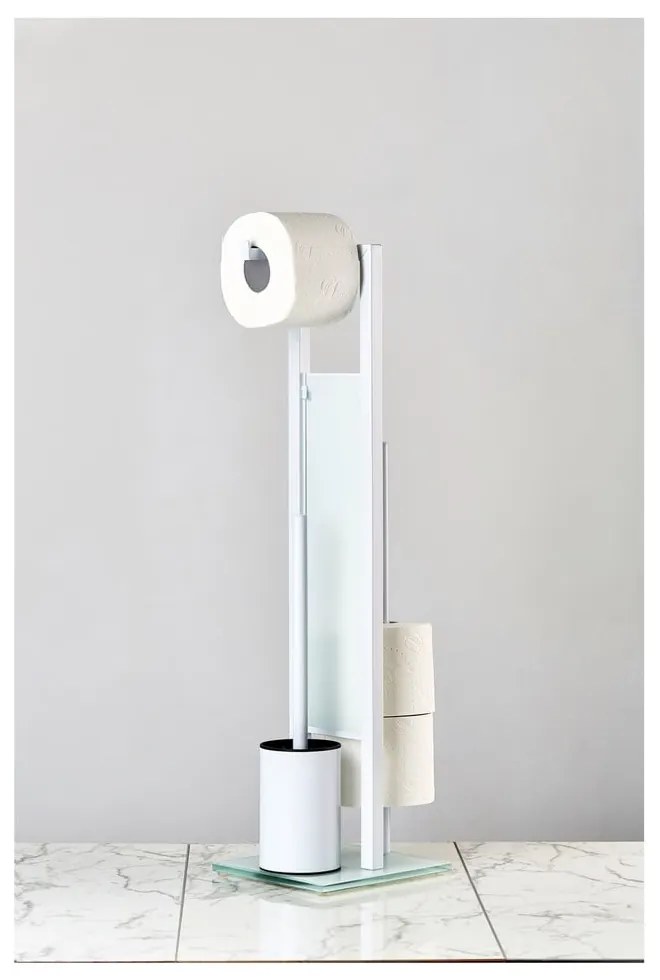 Scopino con porta carta igienica Rivalita Rivalta - Wenko