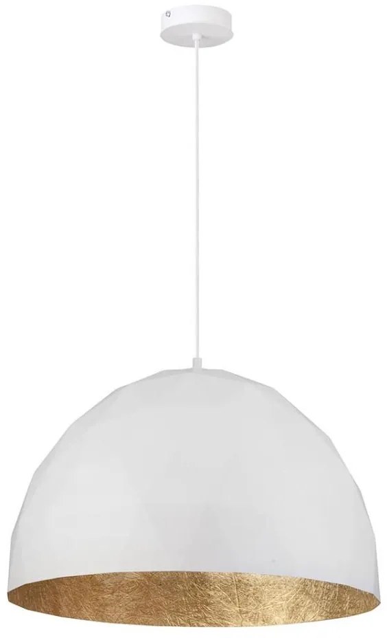 Lampadario su corda DIAMENT 1xE27/60W/230V d. 50 cm bianco/oro
