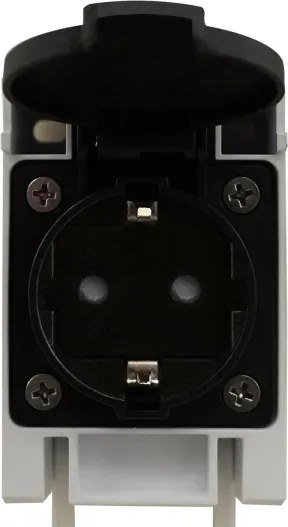 Nordlux - Illuminazione LED per specchio da bagno con presa LED/15W/230V IP44 68,4cm nera