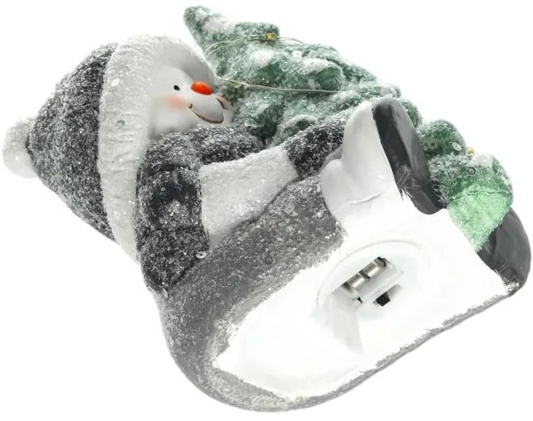 Retlux - Decorazione natalizia LED LED/2xLR44/bianco caldo pupazzo di neve con albero