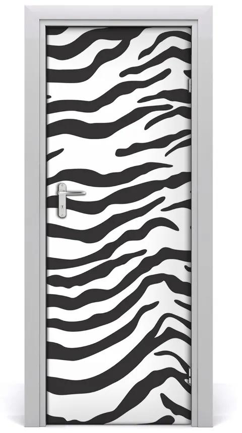 Sticker porta Sfondo domestico zebra 75x205 cm