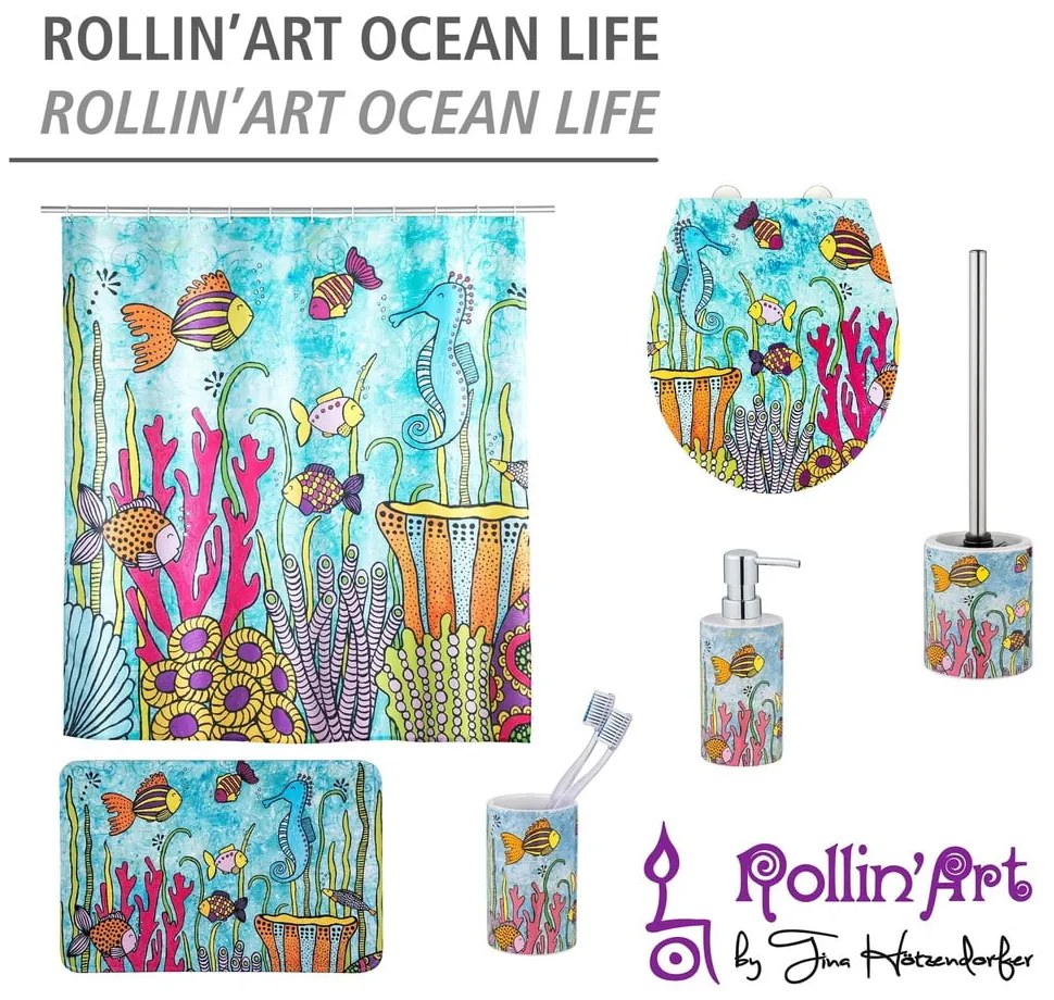 Scopino in ceramica Rollin'Art Ocean Life - Wenko