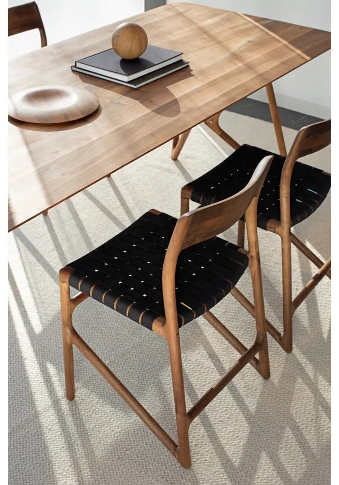 Sedia da pranzo nera/marrone Fawn – Gazzda