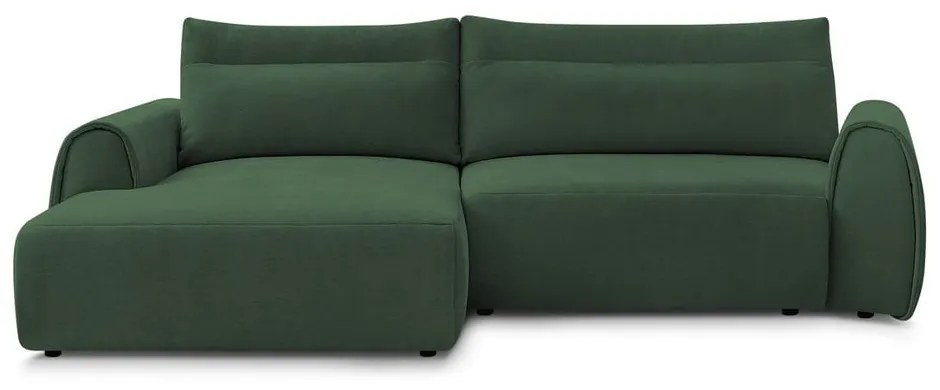 Divano angolare in verde scuro Aden – Bobochic Paris