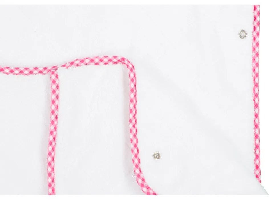 Sacco a pelo per neonati bianco e rosa - Tiseco Home Studio