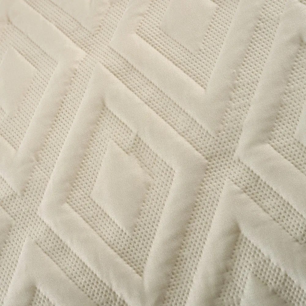 Biancheria da letto beige per letto matrimoniale 200x200 cm Jacob Geo - Catherine Lansfield