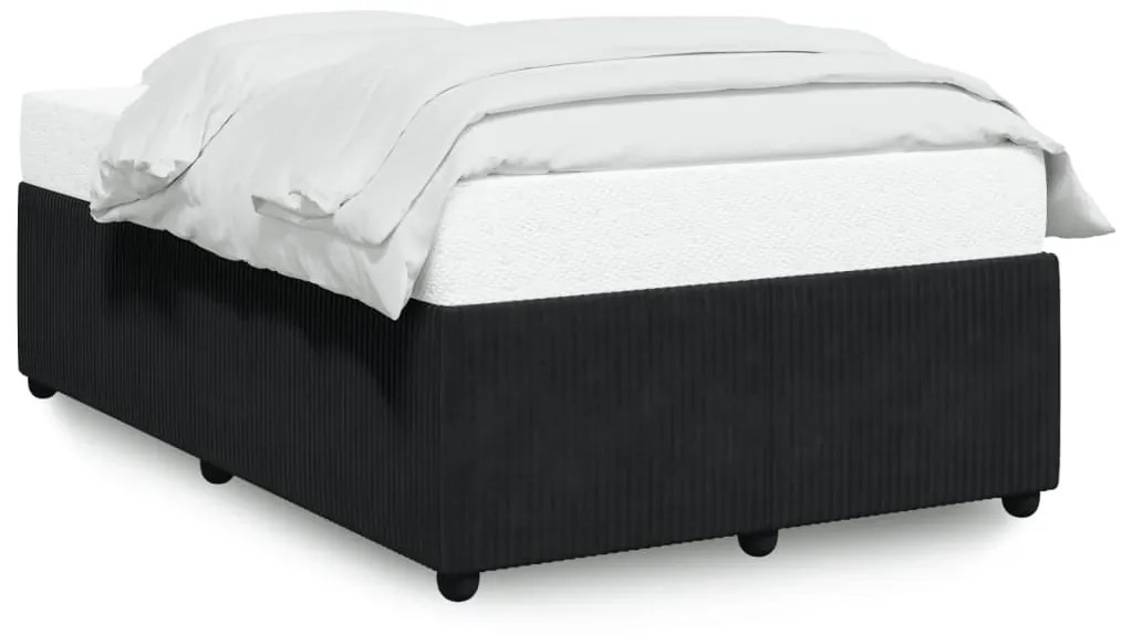 Giroletto Senza Materasso Nero 120x190 Cm Velluto /