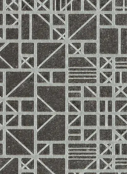 Arte International Carta da parati Window - Grüngrau