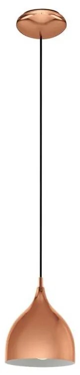 Eglo 55284 - Lampada a sospensione CORETTO su cavo, 1xE27/60W/230V, finitura rame