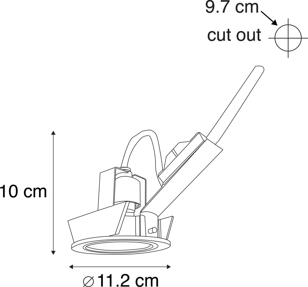 Faretto da incasso moderno in alluminio AR70 - Cisco
