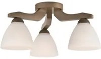 Lampada a Soffitto Adriano, Marrone, Acciaio, 36x36x21 cm, EPIKASA