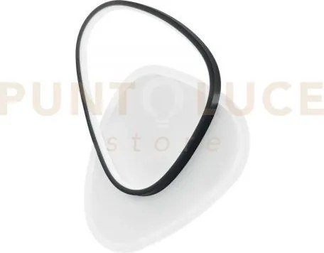 Plafoniera led ayrton tondeggiante nera 42w 4500lm cct 3000k 4000k ...