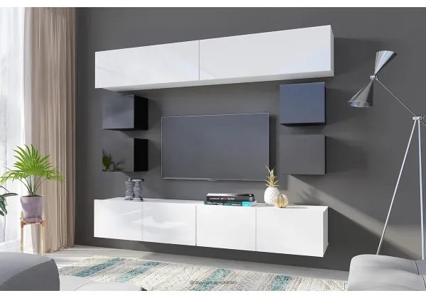 Armadio a muro PAVO 34x34 cm nero lucido