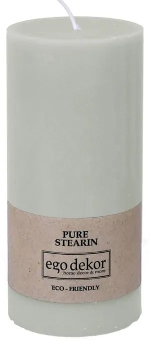 Candela Friendly blu turchese, durata di combustione 50 h Eco - Eco candles by Ego dekor