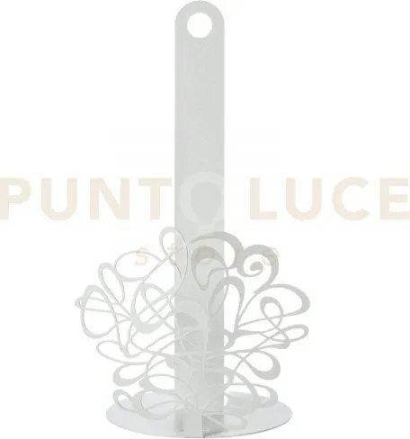 Porta rotolo da cucina scarabocchio bianco marmo