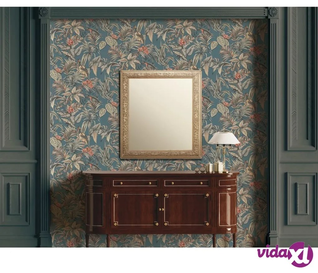 DUTCH WALLCOVERINGS Carta da Parati Bird-of-Paradise Blu