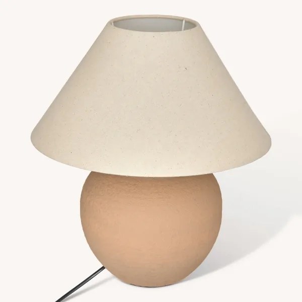Atmosphera - Lampada da tavolo SEIYA 1xE27/60W/230V marrone/beige