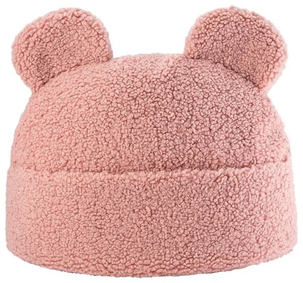 Cuscino per divano da bambini rosa con rivestimento in bouclé Teddy Pouch – Wigiwama