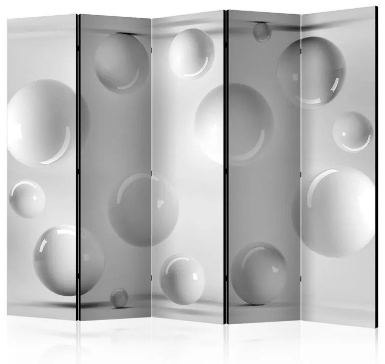 Paravento  Balls II [Room Dividers]  Colore bianco e nero, Dimensioni e Misure 225x172