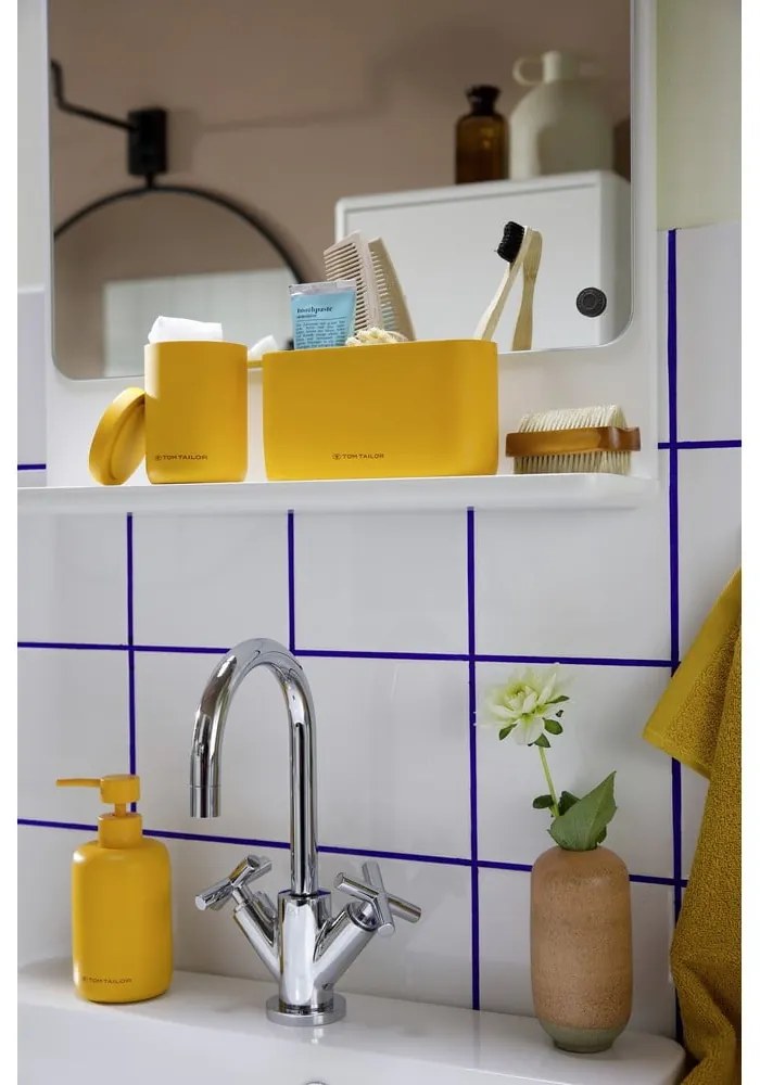 Dispenser per sapone in poliresina color senape 325 ml Tom Tailor T-Color Bath – Wenko