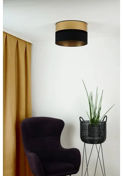 Brilagi - Plafoniera ROYAL 1xE27/15W/230V diametro 40 cm nero/oro