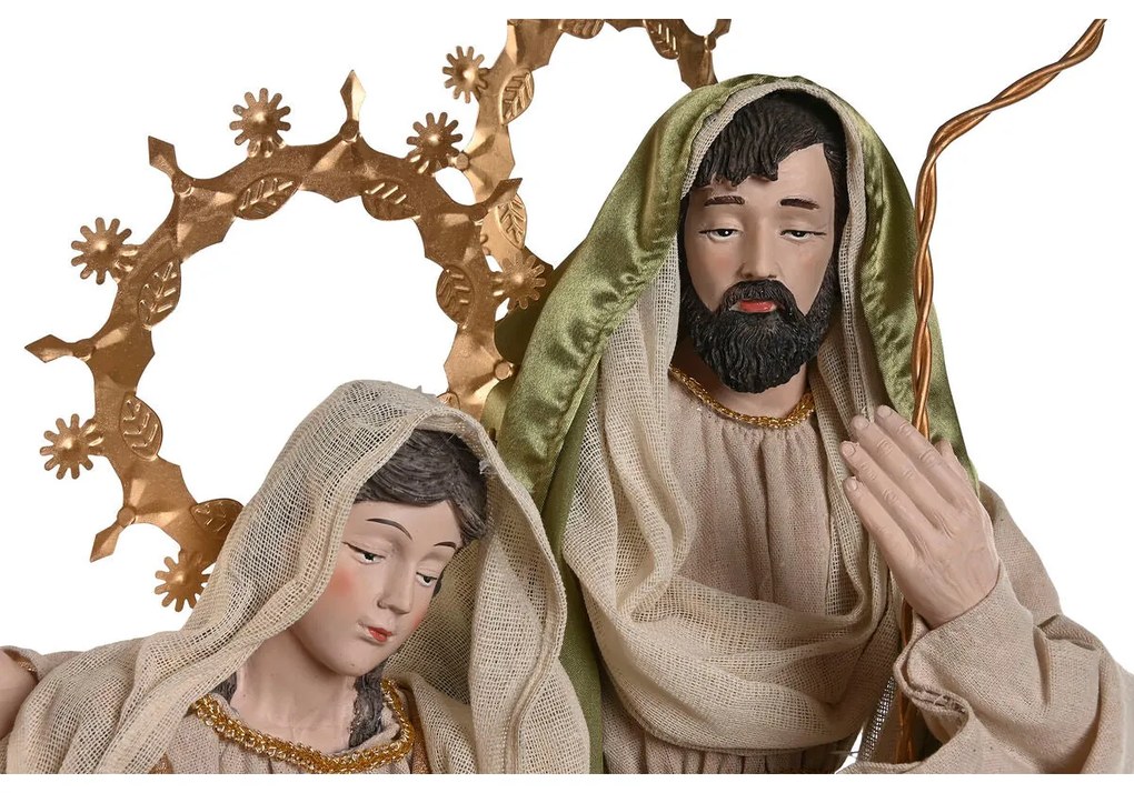 Presepe di Natale Home ESPRIT Verde Beige 48 x 28 x 90 cm