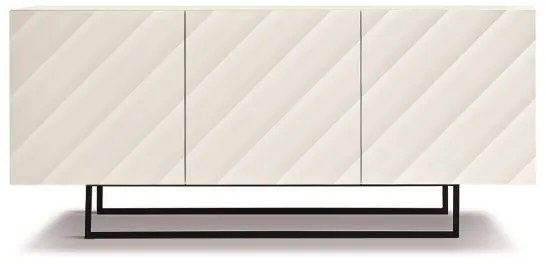 Madia 3 ante in legno 180 cm Bianco piedini sagomati - KALLA